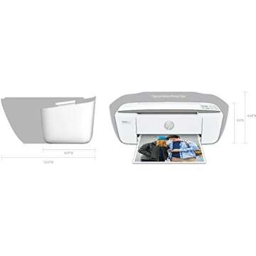 HP DeskJet 3752 Wireless All-in-One Compact Color Inkjet Printer, Scan and Copy with Mobile Printing, T8W51A (Renewed)