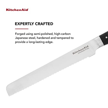 KitchenAid 5-inch Bread Knife with High-Carbon Steel Blade