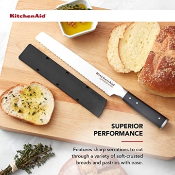 KitchenAid 5-inch Bread Knife with High-Carbon Steel Blade