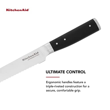 KitchenAid 5-inch Bread Knife with High-Carbon Steel Blade