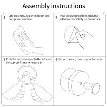 STWWO Suction Cup Hooks for Shower, Bathroom, Hanging Towels, Robe, Loofah, Mounting on Glass Shower Doors, Tile, Mirrors, Matte Black, 2 Pack