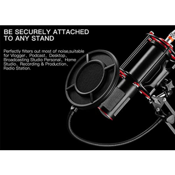 Professional Dual Layer Pop Filter for All Microphones