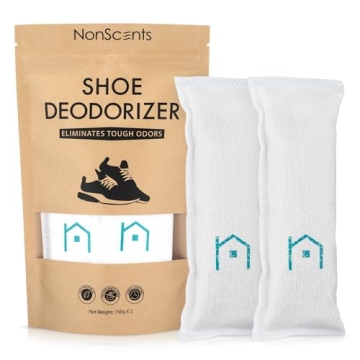 NonScents Shoe Deodorizer - Odor Eliminator (2 Pack)