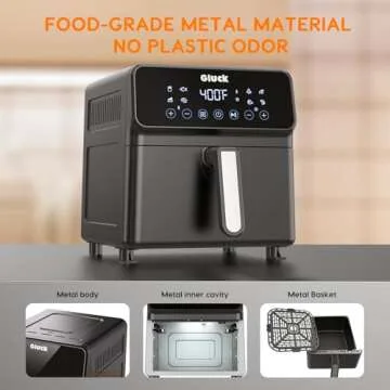 Versatile 6 Quart Air Fryer - Quick Cooking for Everyone