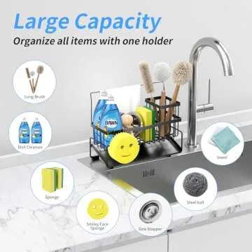 Adurei Kitchen Sink Caddy - Durable Organizer for Your Sink