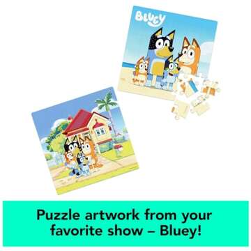 Spin Master Games, 36-Piece Bluey Puzzles 2-Pack, Bluey Toys, Puzzles, for Kids Ages 3 & Up