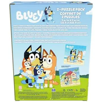 Spin Master Games, 36-Piece Bluey Puzzles 2-Pack, Bluey Toys, Puzzles, for Kids Ages 3 & Up