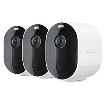 Arlo Pro 4 Security Camera - 2K Video, 3-Pack