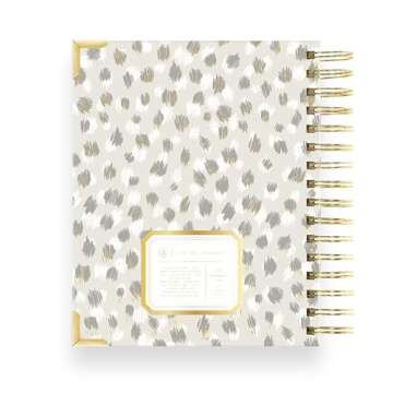 Day Designer 2025 Mini Daily Planner – Premium Planner for Stylish Organization. Combines Monthly Calendar, Hourly Schedule, To-Do List, Gratitude, Goal Setting, Inspirational Quotes, Stickers & More. Elegant laminated Cover with Gold Accents (Chic Design)