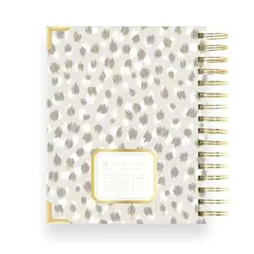 Day Designer 2025 Mini Daily Planner – Premium Planner for Stylish Organization. Combines Monthly Calendar, Hourly Schedule, To-Do List, Gratitude, Goal Setting, Inspirational Quotes, Stickers & More. Elegant laminated Cover with Gold Accents (Chic Design)