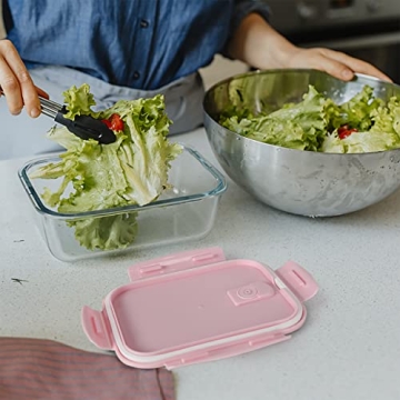 ZRRHOO 10 Pack Glass Food Storage Containers Set