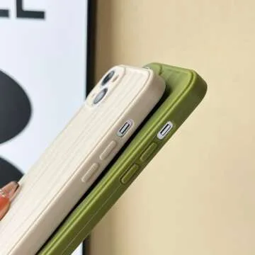 Caseative for iPhone 15 Pro Max Case,Water Ripple Pattern Wave Shape Compatible with iPhone Case (Beige,iPhone 15 Pro Max)