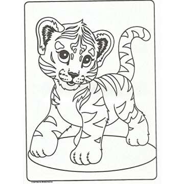 Lisa Frank Color and Trace Book with Stand-up Characters