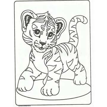 Lisa Frank Color and Trace Book with Stand-up Characters