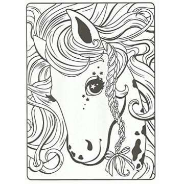 Lisa Frank Color and Trace Book with Stand-up Characters