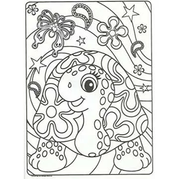 Lisa Frank Color and Trace Book with Stand-up Characters