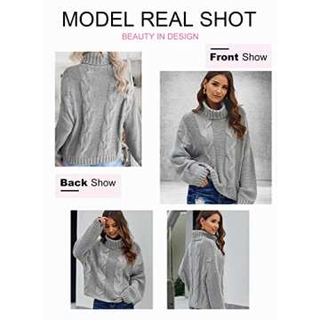 Dokotoo Women's Chunky Cable Knit Sweater for Winter