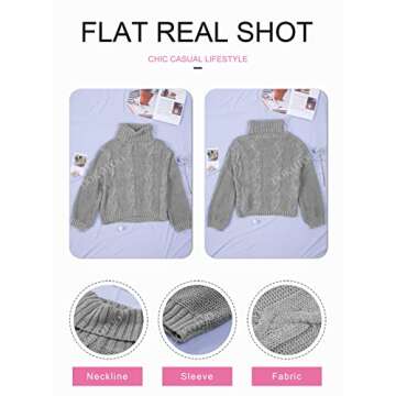 Dokotoo Women's Chunky Cable Knit Sweater for Winter