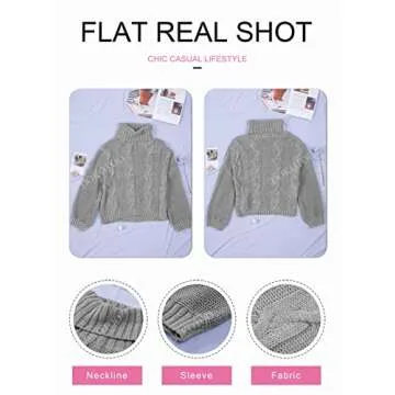 Dokotoo Women's Chunky Cable Knit Sweater for Winter