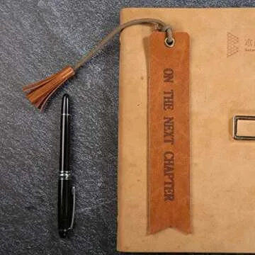 Fell Asleep Here Leather Bookmark for Book Lovers Gift