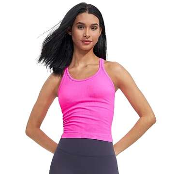 Sphinx Cat Women’s Ribbed Crop Top with Built-In Bra