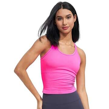 Sphinx Cat Women’s Ribbed Crop Top with Built-In Bra