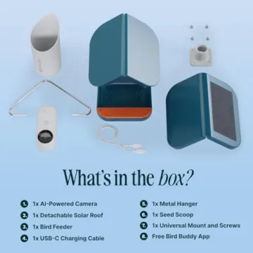 Bird Buddy Smart Bird Feeder - Solar & AI Bird ID System