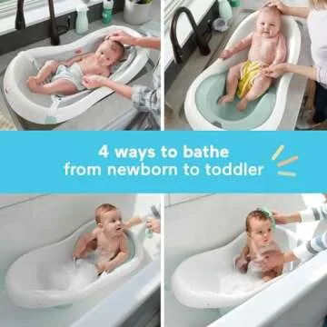 Fisher-Price Baby to Toddler Bath 4-in-1 Sling ‘N Seat Tub with Removable Infant Support and 2 Toys