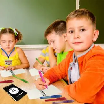 JOYRANGE 12-Pack Party Favors for Kids - Invisible Ink Pens (12) Top Secret Notepads (12) Secret Agent ID Card Holder (12) Great Idea for Party Favors and Games, Grab Bags, Birthday Party Favors