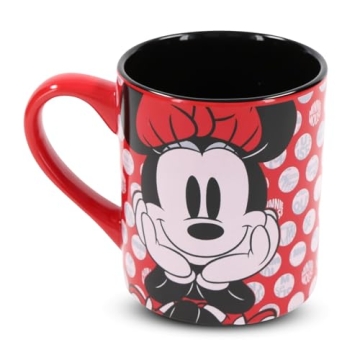 Disney Minnie Mouse Rock the Dots Ceramic Mug 14-Ounces