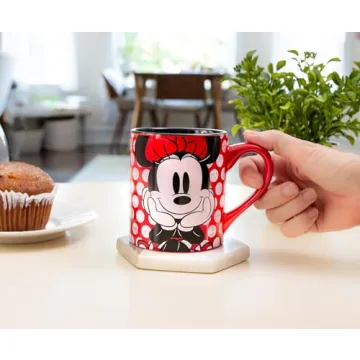 Disney Minnie Mouse Rock the Dots Ceramic Mug 14-Ounces