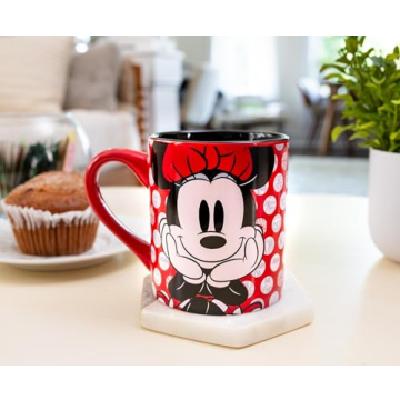 Disney Minnie Mouse Rock the Dots Ceramic Mug 14-Ounces