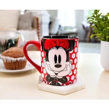 Disney Minnie Mouse Rock the Dots Ceramic Mug 14-Ounces