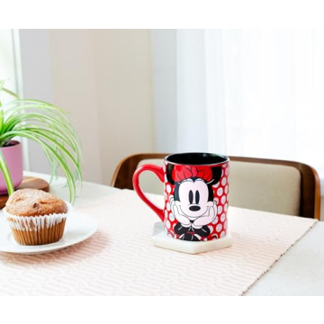 Disney Minnie Mouse Rock the Dots Ceramic Mug 14-Ounces