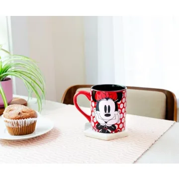 Disney Minnie Mouse Rock the Dots Ceramic Mug 14-Ounces