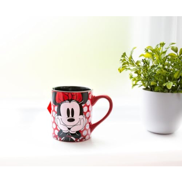 Disney Minnie Mouse Rock the Dots Ceramic Mug 14-Ounces