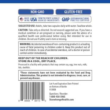 Stonehenge Health Dynamic Brain Supplement – Memory, Focus, & Clarity– Formulated with 40 Unique Nootropic Ingredients: Choline, Phosphatidylserine, Bacopa Monnieri, and Huperzine A