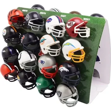Riddell 32 Piece NFL Helmet Tracker Set - Gumball Size Helmets - All NFL Current Logo's - New 2023 S...