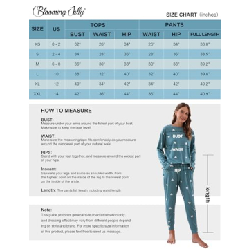 Cute Women's Pajama Set with Heart Print and Pockets