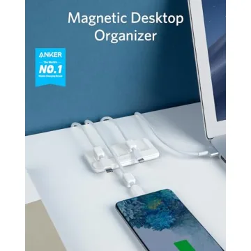 Anker Magnetic Desktop Cord Holder for USB-C & Lightning Cables
