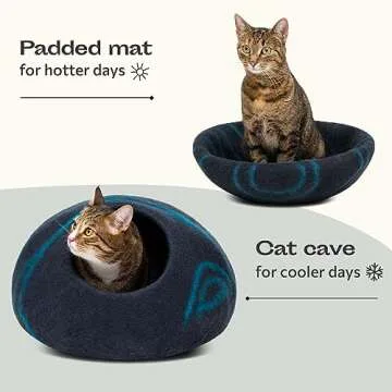 Meowfia Cat Cave: Premium Eco-Friendly Cat Bed