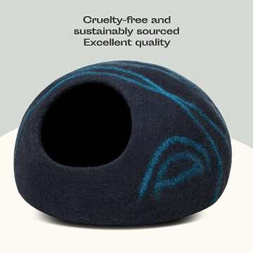 Meowfia Cat Cave: Premium Eco-Friendly Cat Bed