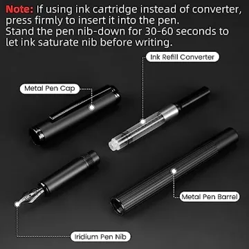 JINHAO Fountain Pen with Ink Cartridges & Converter