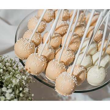 White Pearl Sprinkles - 2.7 Pounds - Bulk White Nonpareils Jimmies - Toppings for Bridal Sprinkles - Tiny Pearls for Cakes, Cookies, Cakepops