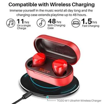 TOZO T12 Wireless Earbuds Bluetooth 5.3 Premium Sound Touch Control