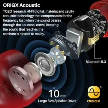 TOZO T12 Wireless Earbuds Bluetooth 5.3 Premium Sound Touch Control