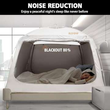 RIYDH Bed Tent Bed Canopy Queen Size for Adult and Kids - Portable Sleeping Tents Indoor Dream Tents...