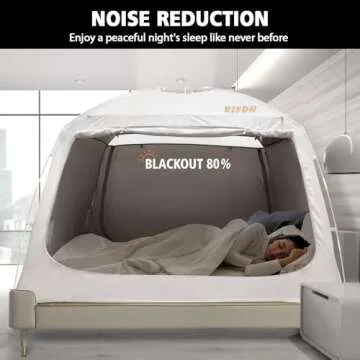 RIYDH Bed Tent Bed Canopy Queen Size for Adult and Kids - Portable Sleeping Tents Indoor Dream Tents...