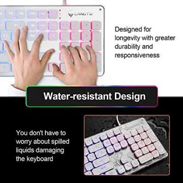 LANGTU Membrane Gaming Keyboard with Rainbow Backlight