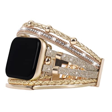 Stylish WONMILLE Posh Leather Bands for Apple Watch